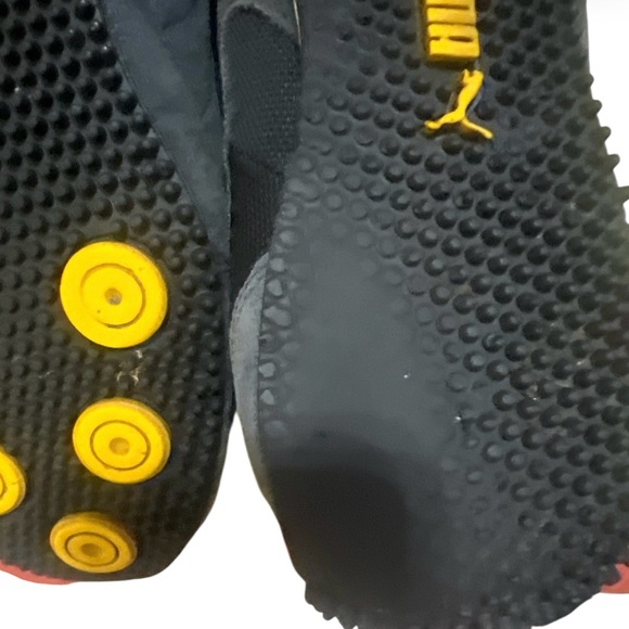 Puma Gray and Yellow Retro Sneakers with Sleek Low-Top Design - Picture 7 of 8